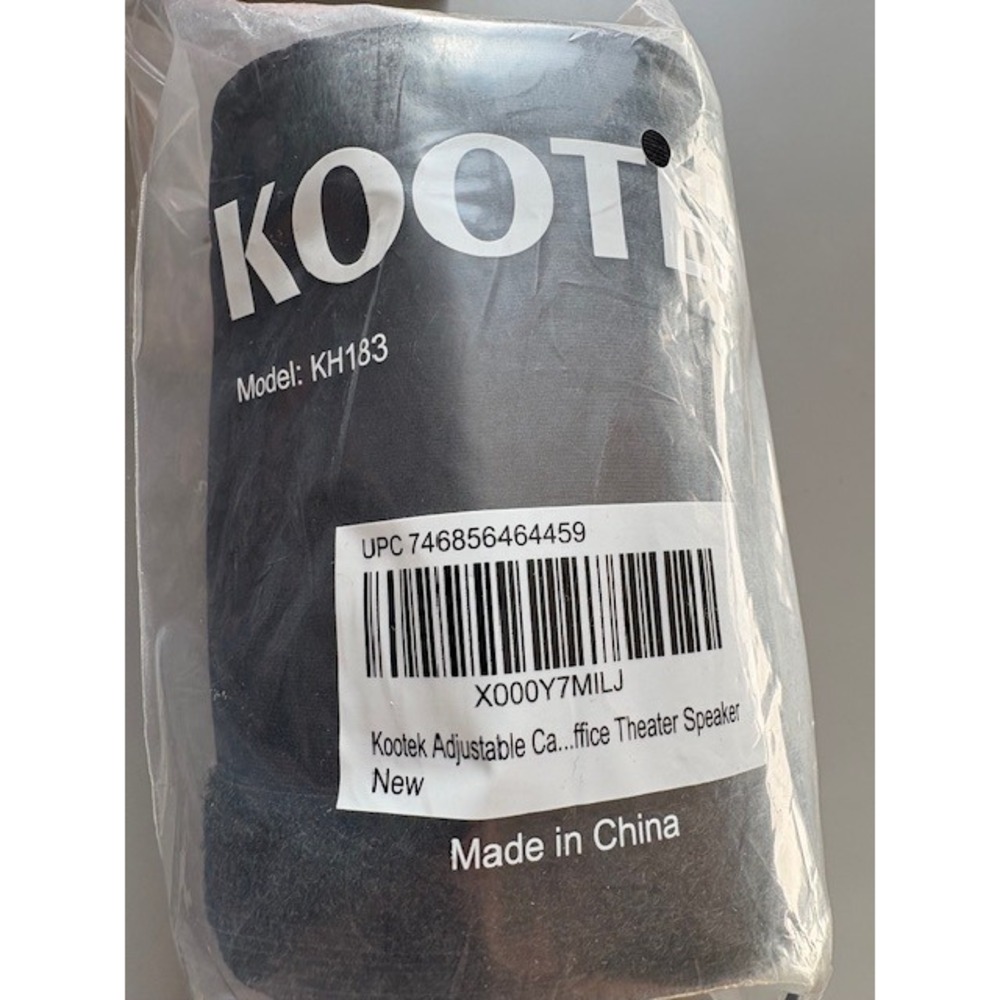 Kootek KH183 Adjustable Cable Management Sleeve Black Office Theater Speaker‎